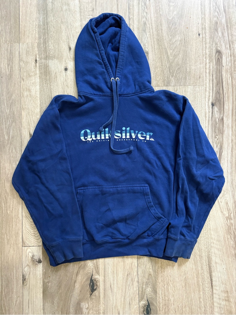 Y2K Quiksilver world promo Blue Hoodie